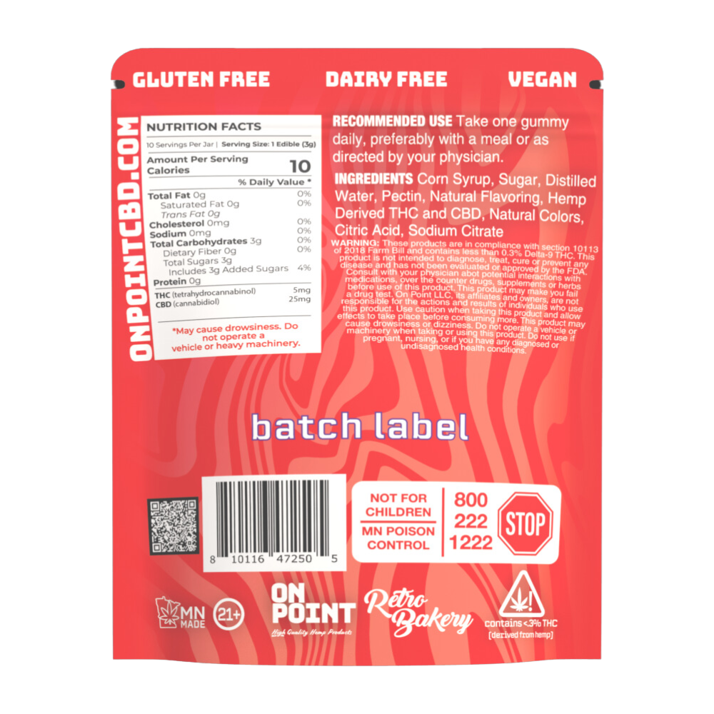 On Point : Fruit Punch Vegan Gummy