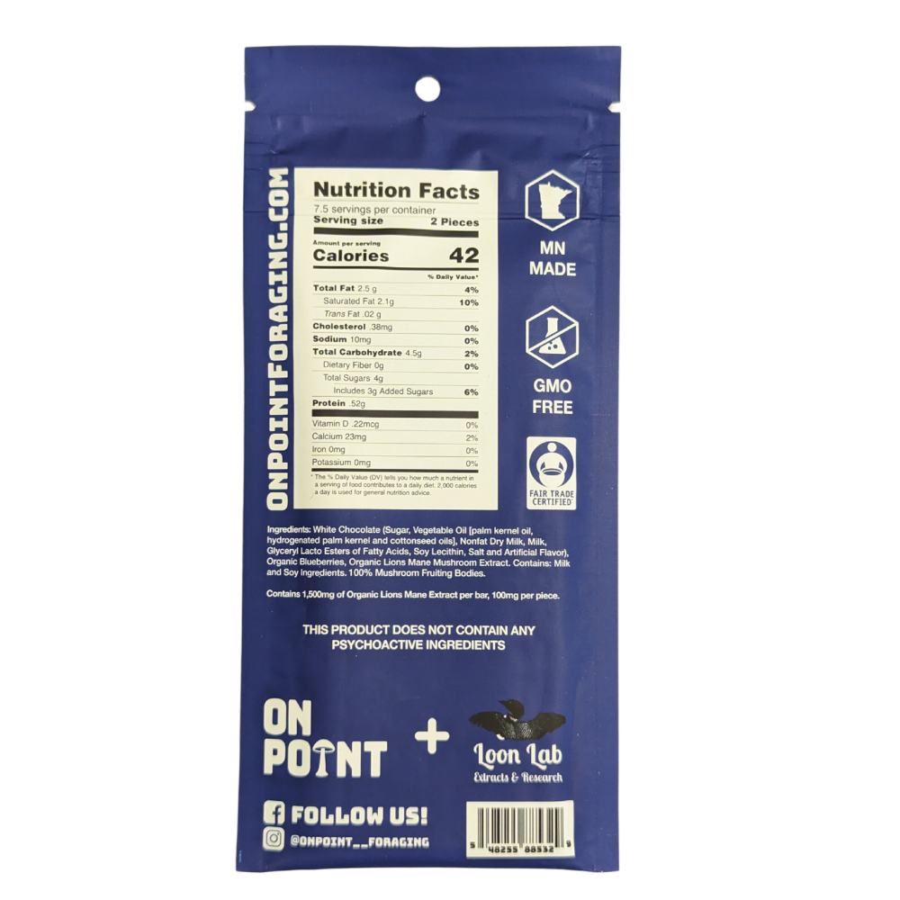 ON POINT Blueberries & Cream Lions Mane Brain Bar