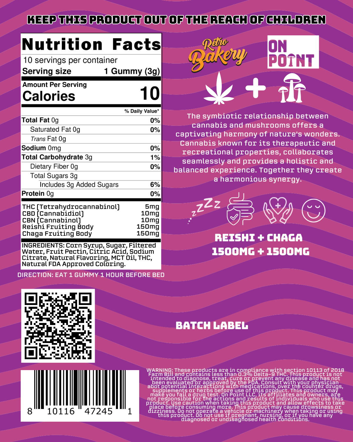 On Point : Minnesota Mixed Berry - Calm Minnesota Nights Vegan Gummies