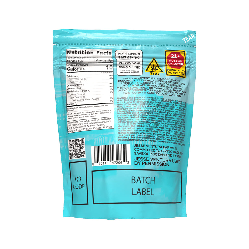 Retro Bakery BAJA VEGAN GUMMIES - 10PK 50MG THC