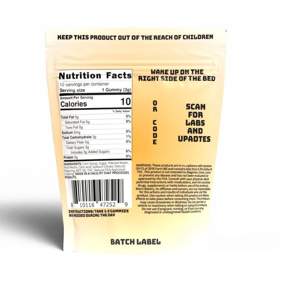 Retro Bakery- Retro Days CBD + CBG Gummies (Zero THC)
