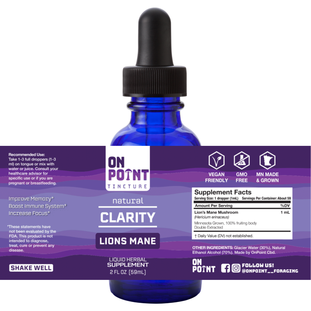 ON POINT Lions Mane Brain Boost Tincture