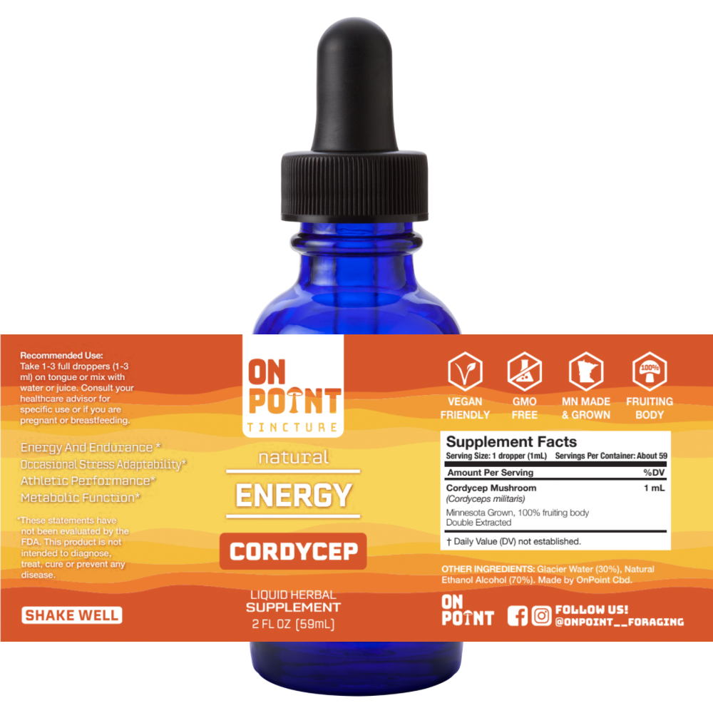 ON POINT Cordyceps Energy Mushroom Tincture