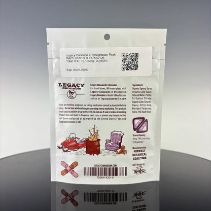Legacy HASH ROSIN  Pomegranate Peak Gummies 50mg THC