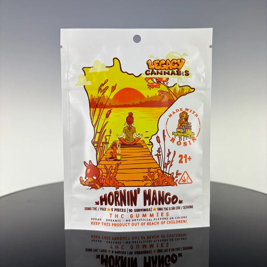 Legacy HASH ROSIN Mornin' Mango CBG Gummies 50mg THC