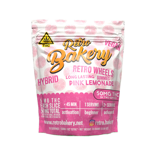 Retro Bakery Sour Pink Lemonade Wheels