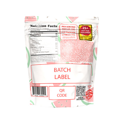 Retro Bakery 50MG FAST ACTING VEGAN THC GUMMY WHEELS - WATERMELON