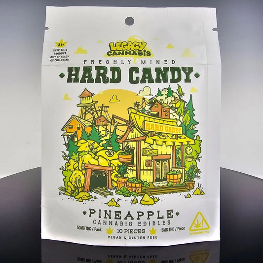 Legacy Cannabis Pineapple Hard Candy - 50mg THC